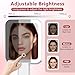 Magnifying Mirror with Light, Rechargeable 1X/15X Magnification Lighted Makeup Mirror Double Sided, Portable Travel Makeup Mirror with 3 Color Lights, Brightness Adjustable Handheld Mirror Tabletop