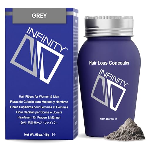 INFINITY Hair Fibers Grey for Thinning Hair for Women &