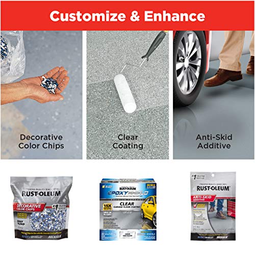 Rust-Oleum EpoxyShield Garage Floor Coating, Gloss Gray, 1 Car Kit - image 9