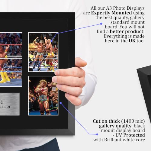 Cuadro WWE de Hulk Hogan Decoración de Pared para Despacho A3 4