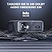 Smart Beamer 4K【Netflix-Fähig & Dolby Audio】VISSPL 4000 ANSI Video Projektor,Autofokus&Trapezk... Full HD WiFi6 Bluetooth Heimkino/Outdoor Beamer mit 360°-Halter für Handy【Upgrade Version 】