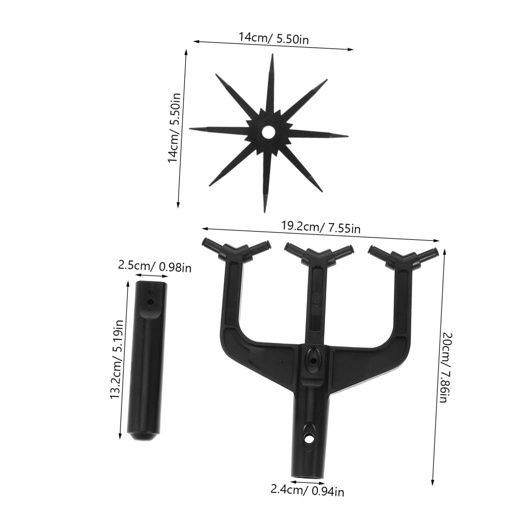 IWOWHERO Garden Tool 1 Set Soil Scarifier and Cultivator Manual Tiller for Efficient Soil Aeration and Loosening