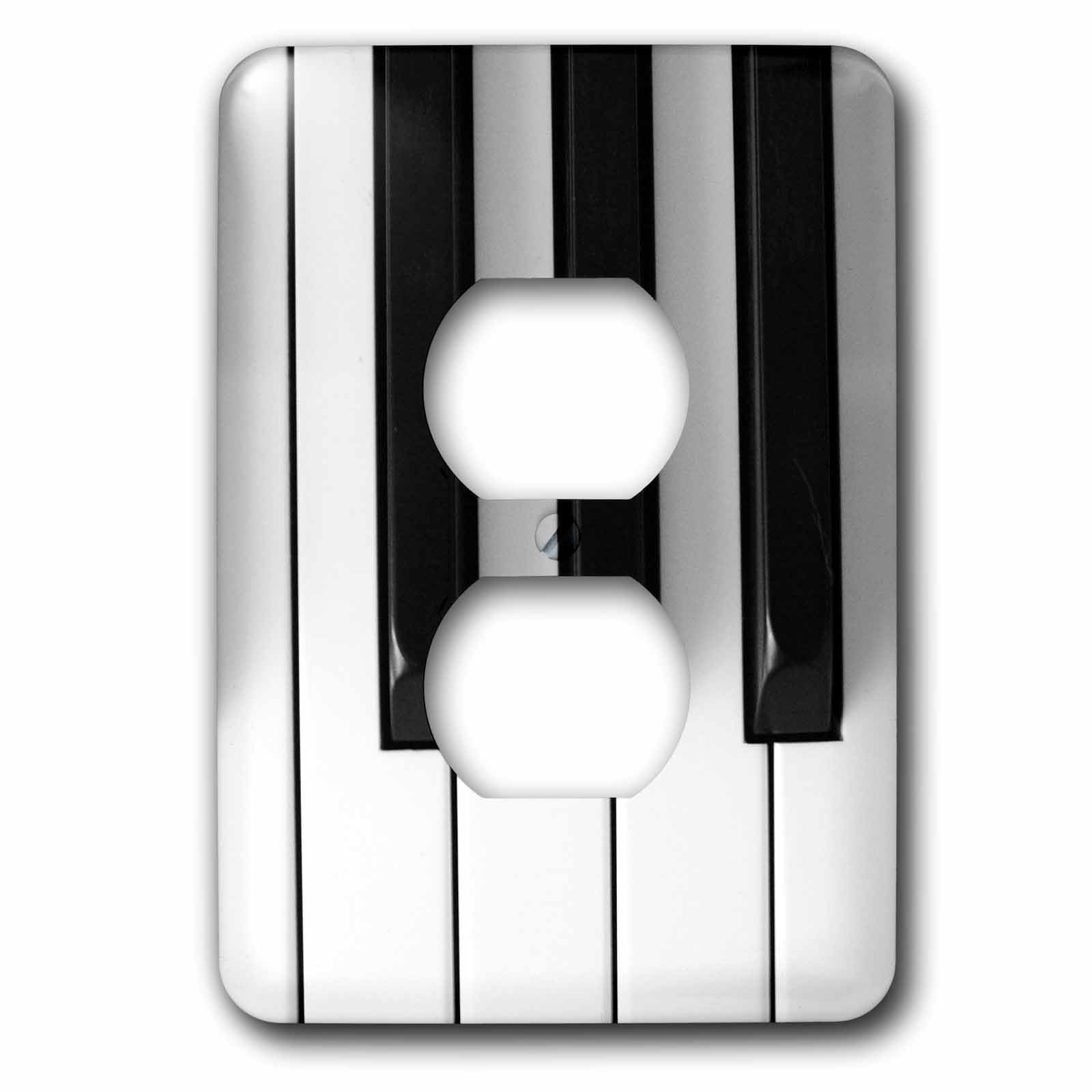 Touches de piano couvercle de prise pour cacher une plaque usée