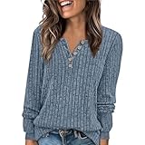 YKDLLF Pull Femme Chic Chaud Couleur Unie Col Rond Manche Longue Hiver Pull Femme Col Rond Femme Hiver Chaud Chic Automne Tendance en Tricot avec Bloc De Couleurs Sweater