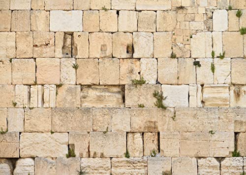 BELECO 1.8x1.2m Tela Muro Occidental - Jerusalén Lamento, Ciudad Vieja Israel - Judaísmo Espiritualidad Culto Sagrado Iglesia Evento Salón Decoración Cabina Estudio Accesorios