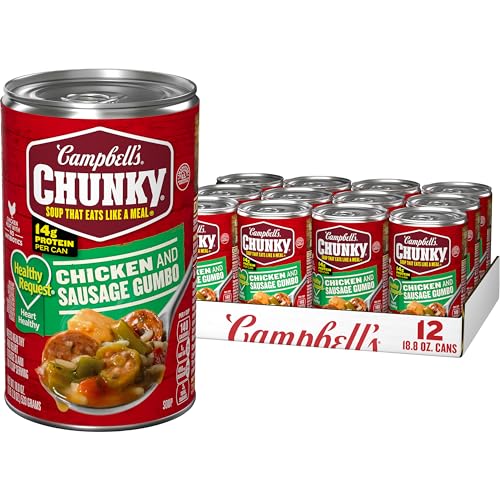 Image of Campbell's Chunky Healthy Request Chicken and Sausage Gumbo Soup 18.8 oz (12 Pack)