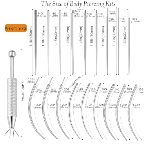 Jewdreamer Piercing Taper Ball Grabber Tool for Changing Jewelry - 14G 16G 18G 20G Body Piercing Changing Tool Internal External Threaded Push In Piercing Threader Kit for Ear Nose Lip Nipple Navel by Jewdreamer - Image 2