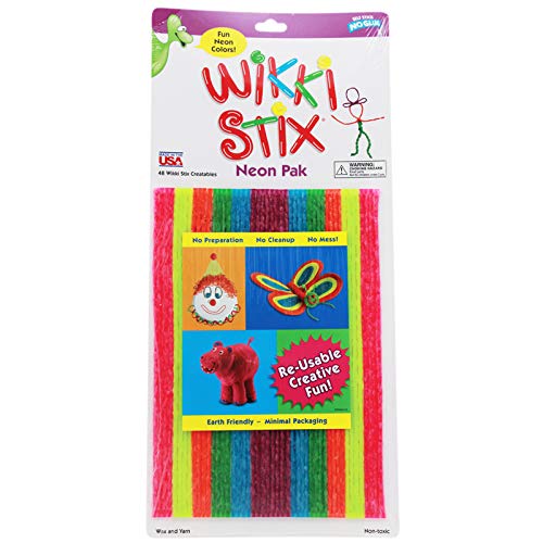 Wikki Stix®, Neon Colors, 8", 48 Per Pack, 3 Packs -  WKX804-3