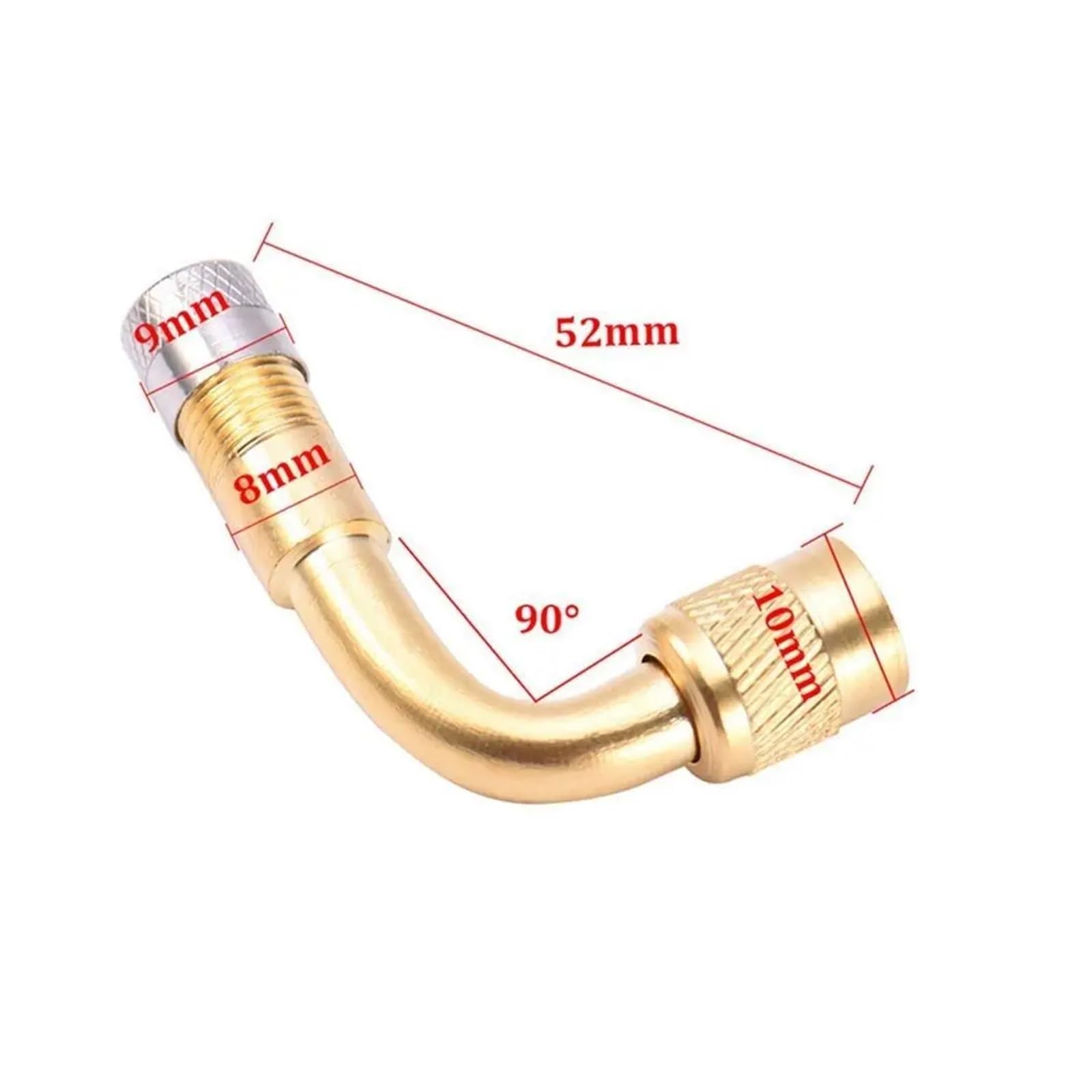 Mosiężny adapter przedłużający trzpień opony pneumatycznej