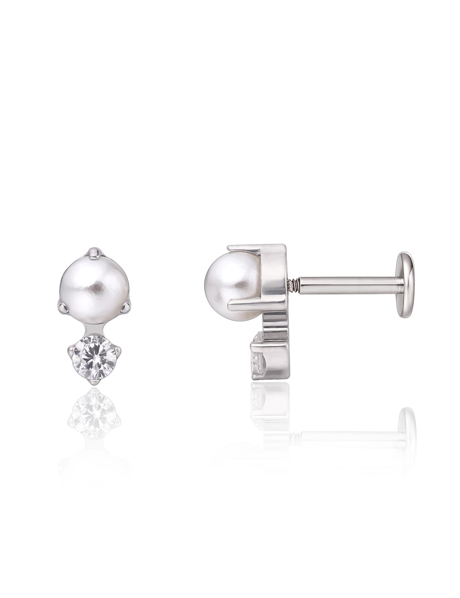 limerencia 18G Titan Tragus Piercing, 2 Stück Medizinische Lippenpiercing Labret Stecker Hypoallergen Helix Piercing ohr für Bauchnabel Zunge Augenbraue Lippe Septum Nase Ohr Piercing
