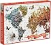 Galison Wendy Gold Butterfly Migration Puzzle, 1000+ Pieces, 20" x 27'' - Vibrantly Illustrated Image of Butterflies Over a World Map - Thick, Sturdy Pieces - Perfect for Family Fun