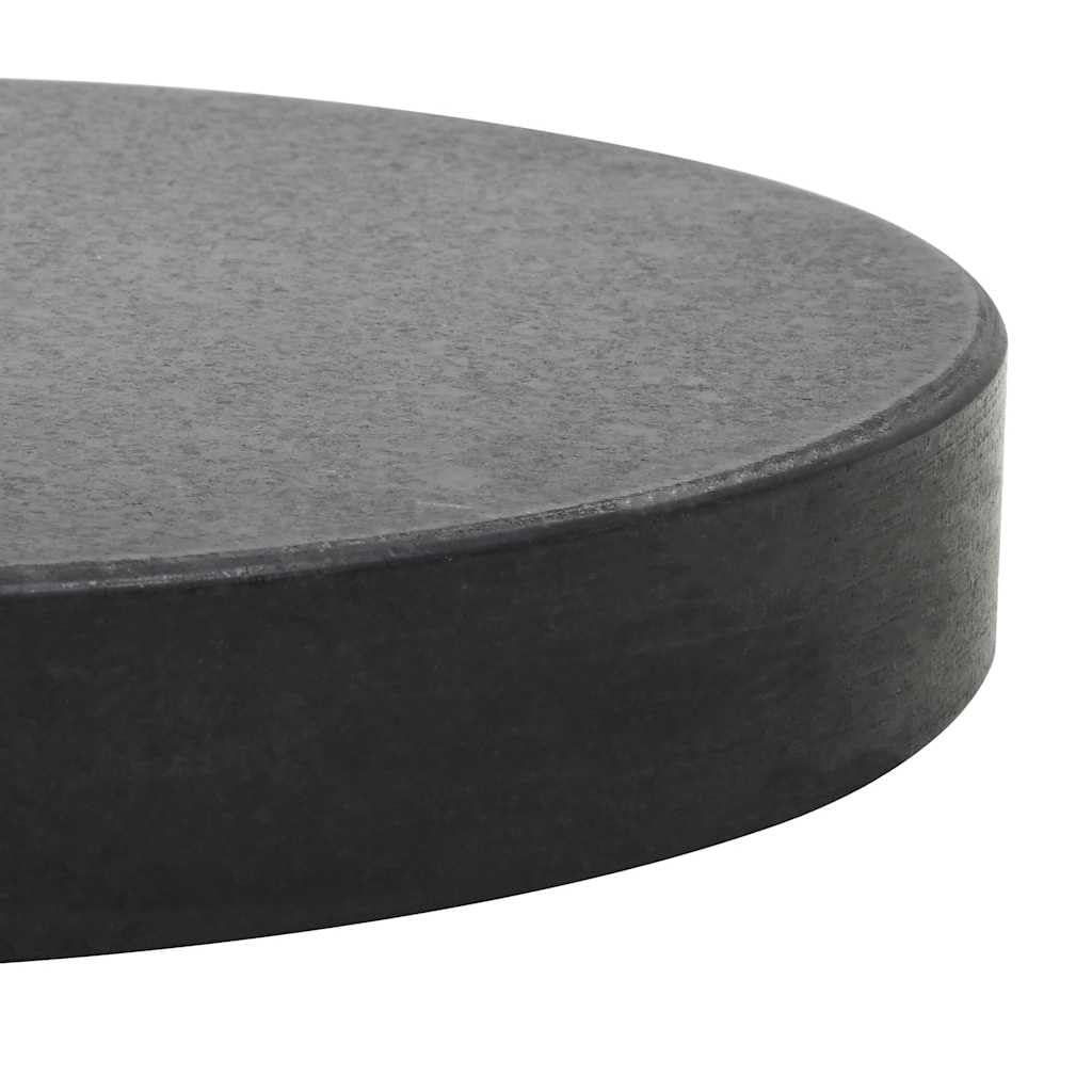 Tomostar Pied de Parasol, Support Socle de Parasol Base de Lestage Granite 20 kg Rond Noir