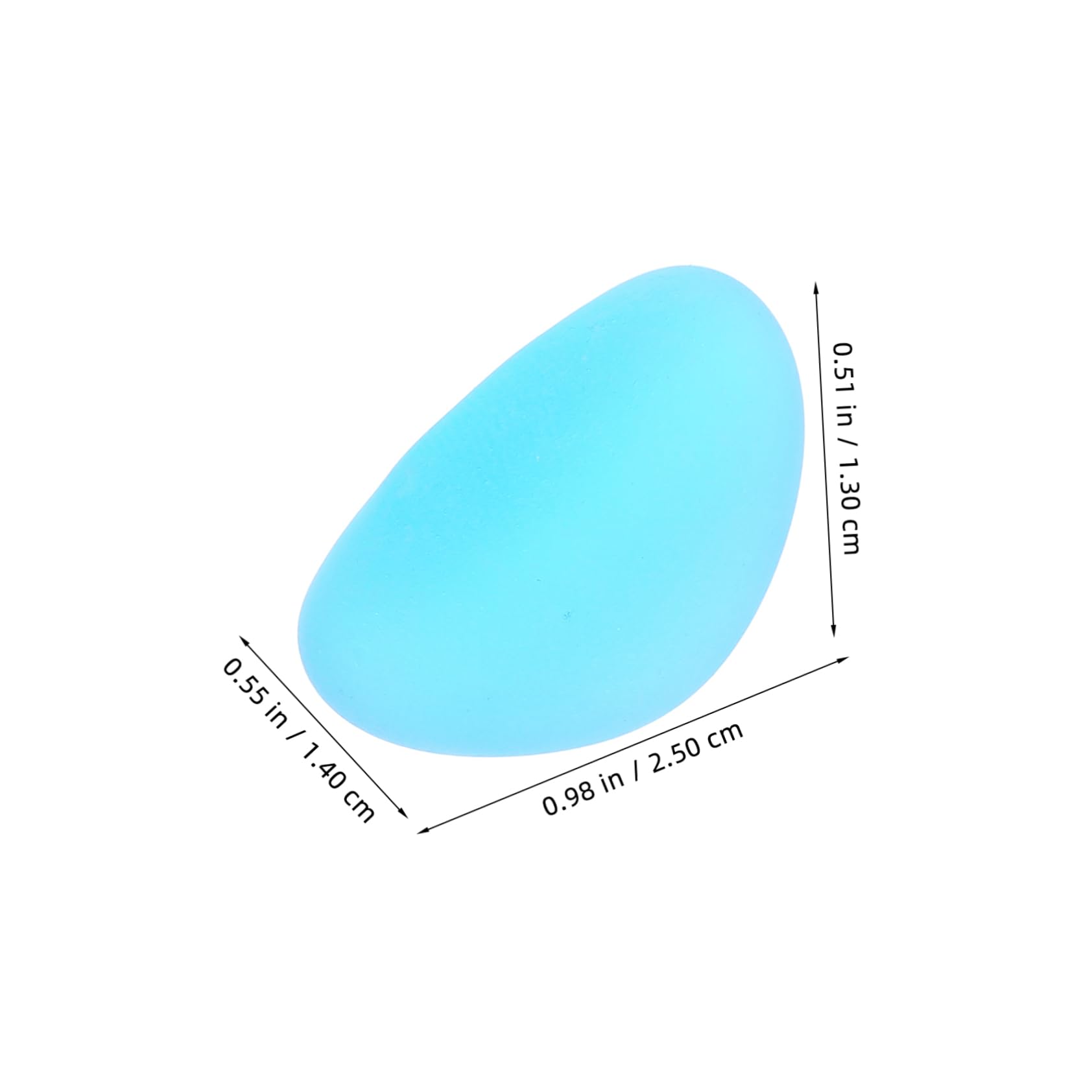 Toyvian Glow in The Dark Blue Cashew Glass Beads Fish Tank Rocks Aquarium Decorative Stones