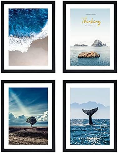 Diamond Painting Frames 4 Pack, 12.9x16.9in / 33x43cm Picture Frame Suitable for 12x16 Diamond Art Canvas - Black