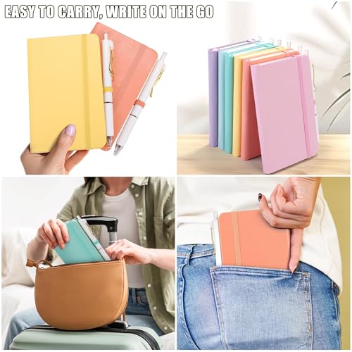 Lot de 50 carnets de poche avec stylos A6 Aneco pour école et travail