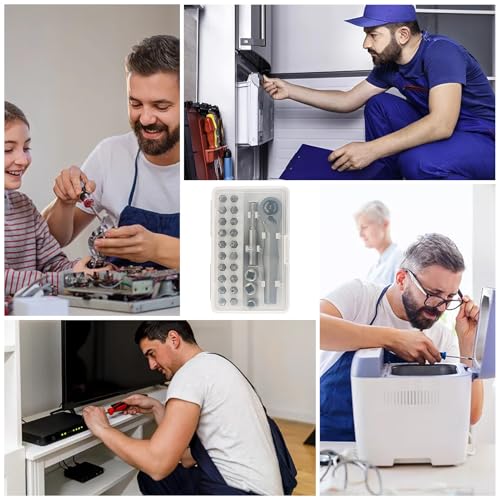 Mini Ratchet Set - Hoge Sterkte Mechanische Reparatie Tool Kit met Ingebouwde Magneet - Ratelsleutel Schroevendraaier Kit, voor Computer TV Mechanische Component Montage Elektronica - Afbeelding 5