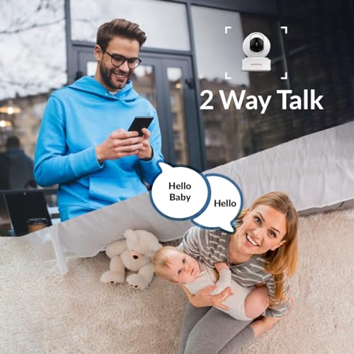 CP PLUS 2MP Full HD Smart Wi-fi CCTV Home Security Camera | 360° with Pan Tilt | 2Way Talk | Cloud Monitor | Motion Detect | Night Vision | Supports SD Card (Upto 128 GB), Alexa & Ok Google | CP-E21A 5 51ZQgL RsOL