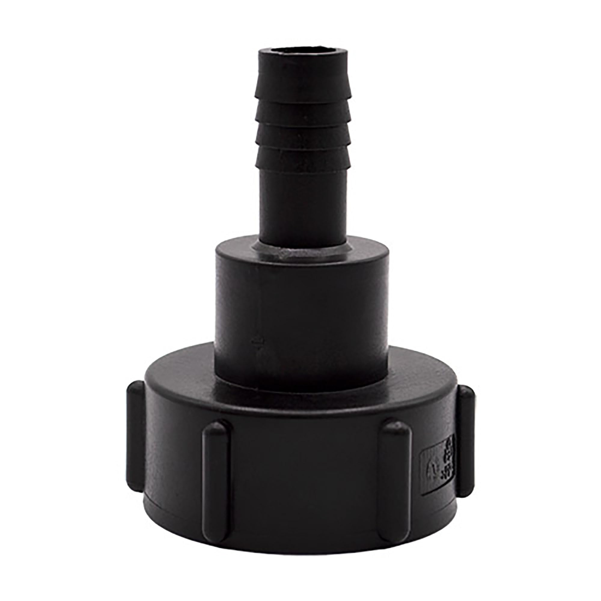 ITP Packaging IBC S60x6 (2 inch) Female to (0.75 inch) Hose Tail Hozelock Hose Adapter IBC Fitting Tube Connector