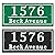 Personalized Reflective Address Plaque, Custom Aluminum House Number Sign with Two Screw, Address Sign for Outside Home, Street, House, 12.5"L x 5.5"H (Black or Green)