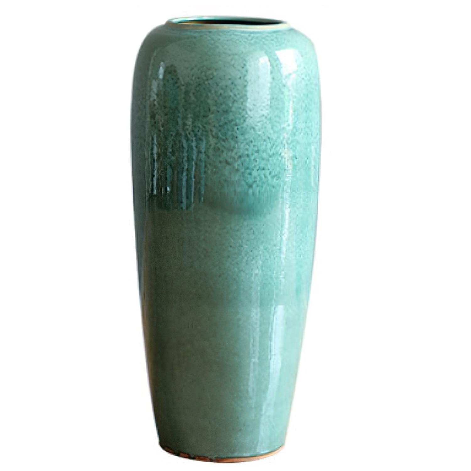 asdchZen Tall Floor Vase, 35.4 Inches/90Cm Large Floor Ceramic Vase, Modern Handmade Flower Vase For Home Décor, Living Room, Office, Decorative Branches And Dried Flowers,60x26cm