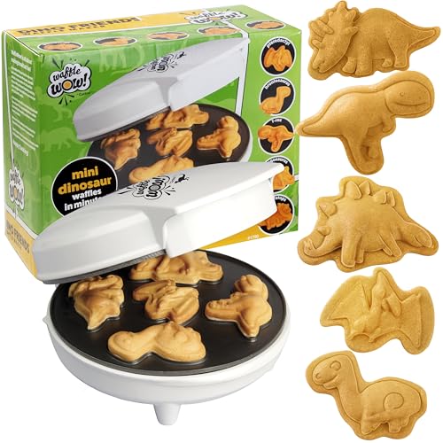 Waffle Wow! Dinosaur Mini Waffle Maker - Make Breakfast Fun and F...
