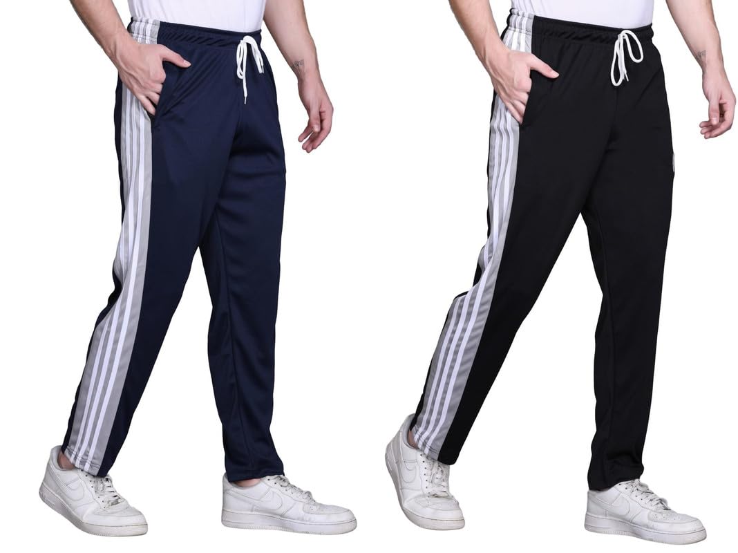hvbk Men Track Pants (PIK-03-BLACK-03-BLUE-COMBO)-picture-14