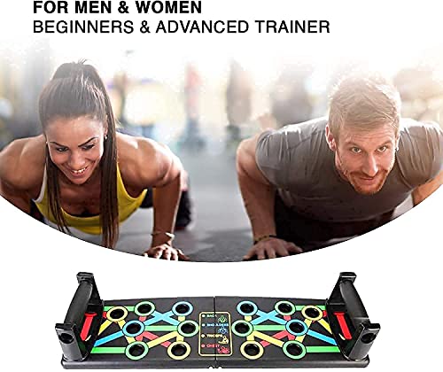 Image of GRAZIA Push Up Board with Foam Grip Handle for Chest Press, Home Gym Fitness Exercise, Strength Training, Push Up Bar Stand for Men and Women, Exercise Equipment for Home