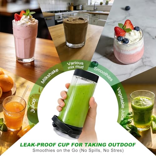 Vaso de licuadora compatible Ninja Blast 18oz miniatura 5