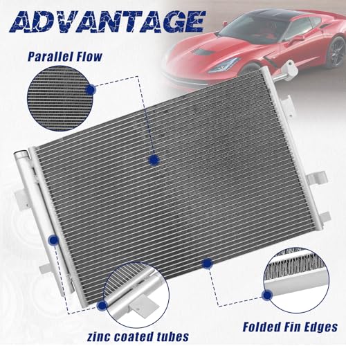 Image of Air Conditioning A /C Condenser Compatible with Cadillac XLR /Chevrolet Corvette SSR # 3297, 10442892