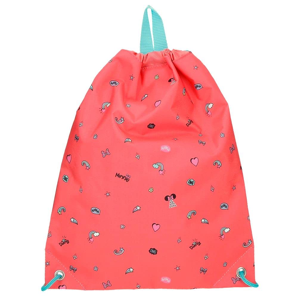 Disney, Minnie Lovin Life Mochila Saco Multicolor 27x34 cms Microfibra