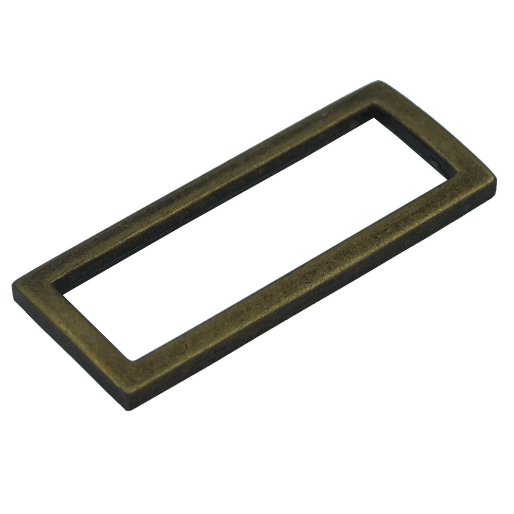 Bluemoona 20 Pcs - 1.5" 38mm Metal Rectangle Rings Webbing Buckles for Straps, Bags, Purses, Belting, Ribbon (Bronze)