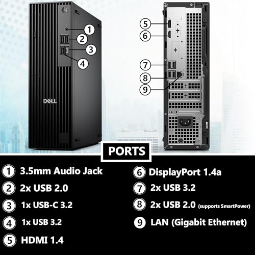 undefined Dell Pro Slim QCS1250 (Replaces Optiplex 7020 SFF) Intel 14-Core i5-14500, 16GB DDR5 RAM, 512GB SSD, RJ-45, DP Port, HDMI, Wired KB & Mouse, W11P, 3YR, Business Desktop の商品画像 4