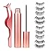 Produktbild MOSRACY Magnetische Wimpern Magnetisches Eyelashes Wiederverwendbarer Wasserdichter Eyeliner Eyelashes Kit mit Natürlichen Falschen Wimpern (5 Paare)