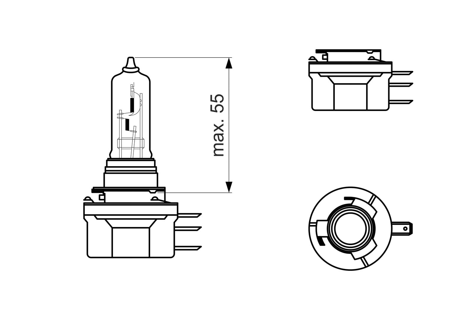 Bosch Lampadina, faro di guida 1987301099