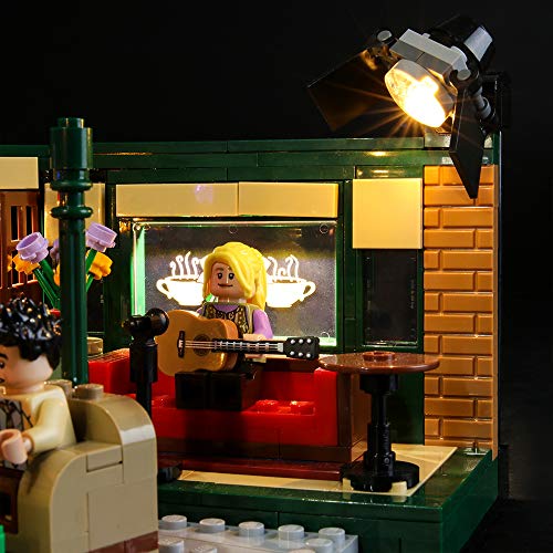 Image of BRIKSMAX LED Kit for Lego Friends Central Perk, Compatible with Lego Model 21319, 4.72 inch x 6.69 inch x 1.57 inch, 8 Pieces, Ages 7+
