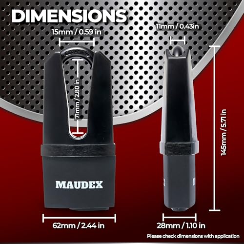 Image of Maudex MDL60 High Security Padlock for Outdoor Use - [10 Keys] - [Anti Drill, Anti Pick Cylinder] - Ideal Lock for Storage Unit, Shed, Gate, Container with 0.59 inch Shackle Clearance (Pack of 2)