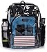 Masirs Heavy Duty Clear Backpack, Stadium Approved Transparent Design, Quick Access at Security Checkpoints, Adjustable Shoulder Straps, Dual Zippered Compartments & Mesh Side Pockets, (16