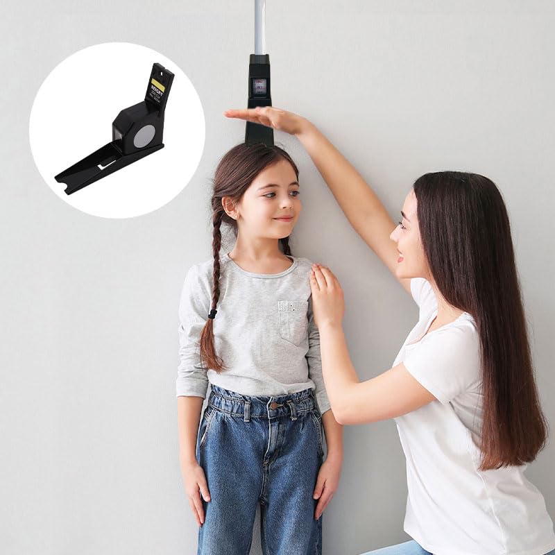 2-Meter Extendable Wall Mounted Altimeter, Portable Height Measurement Device with Precise and Durable Scale, Suitable for Home, School, Hospital