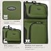 U.S. Traveler Rio Lightweight Softside Rolling Carry-on Suitcase, 2-Wheel Single, Green