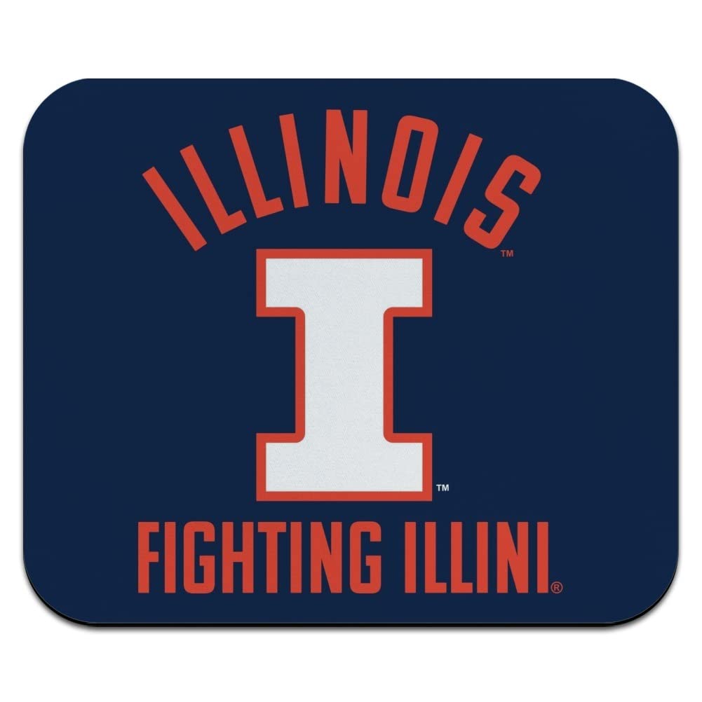 University of Illinois Official Logo Low Profile Thin Mouse Pad Mousepad