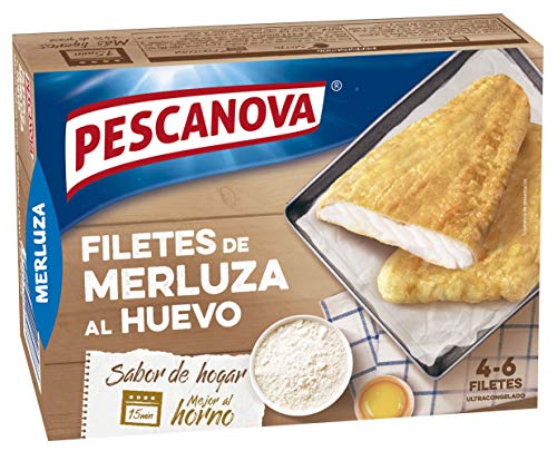 Pescanova Filetes de Merluza al Huevo Sin gluten, 400g (Congelado)