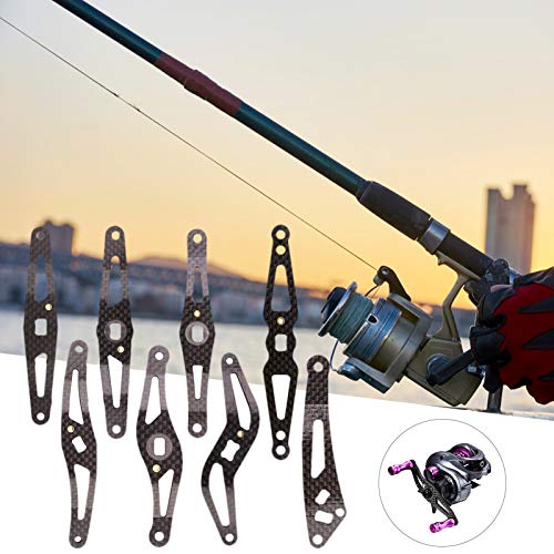 Ferramenta de pesca basculante, alavanca de fibra de carbono anticorrosão com cabo de carretel de pe