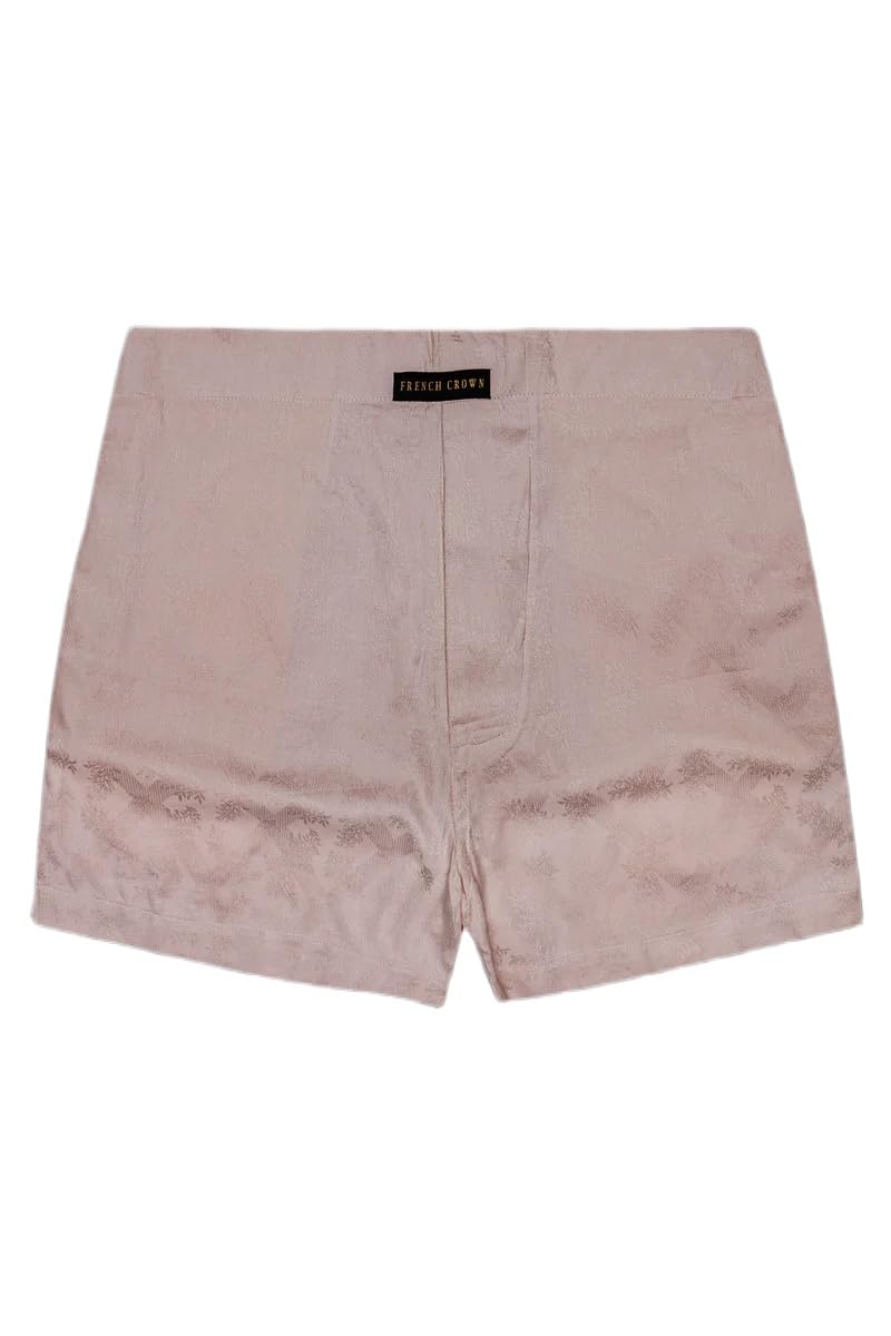 french crown Hazel-Squirrel Cream Jacquard Textured Premium Cotton Boxer-picture-10