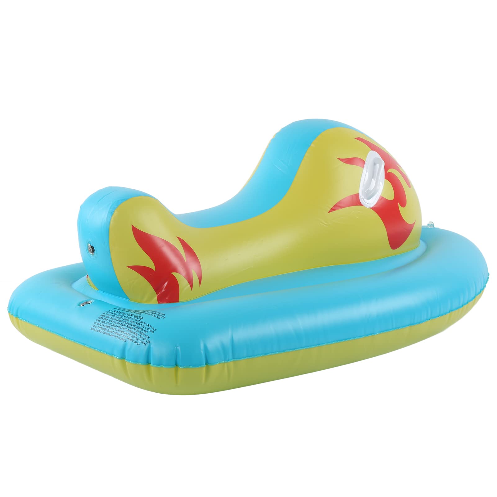 Slitta da neve gonfiabile per adulti e adulti Barca da sci invernale in PVC con manico Snowboard da esterno Resistente leggero per tubing da neve Attività divertenti per la