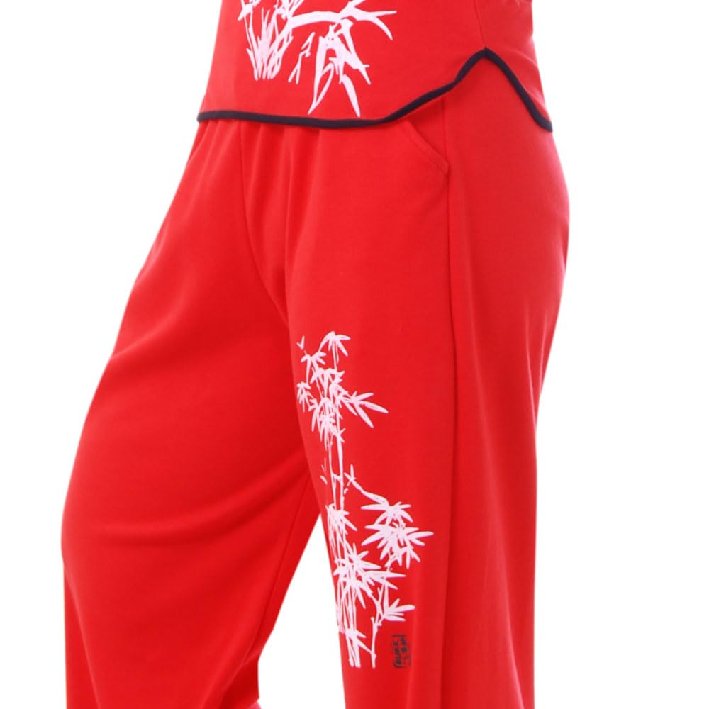 Asien Damen Frauen Bambus Yoga Trainingsanzug, Tai Chi, Hausanzug & Meditations Anzug Baumwolle S M L XL