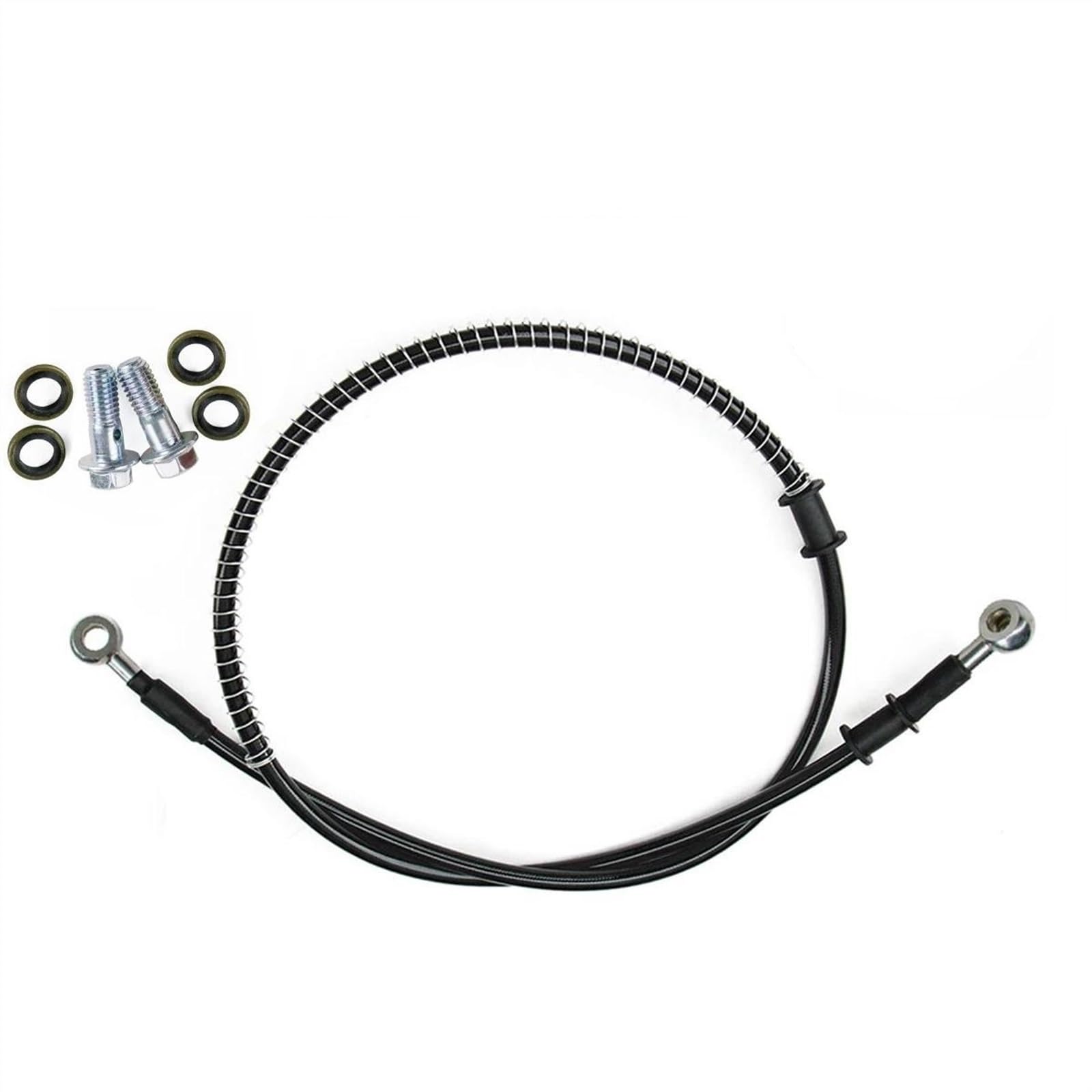 Ksxzw One Color Motorbike Part Motorcycle Braided Steel Hydraulic Brake Line Clutch Oil Hose Tube Pipe 400Mm-2300Mm M8 90° 28°(1600Mm)
