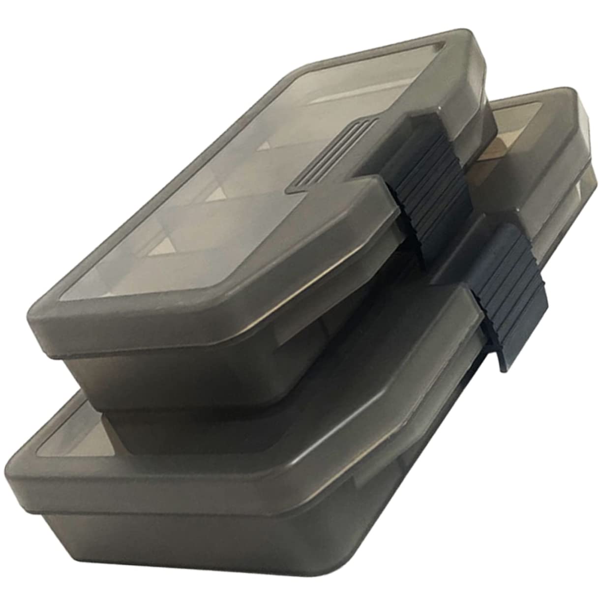 BESPORTBLE 2Pcs Fishing Tackle Storage Boxes Portable Organizer for Fishing Accessories Compartment Design Compact for Fishing Enthusiasts and Gear