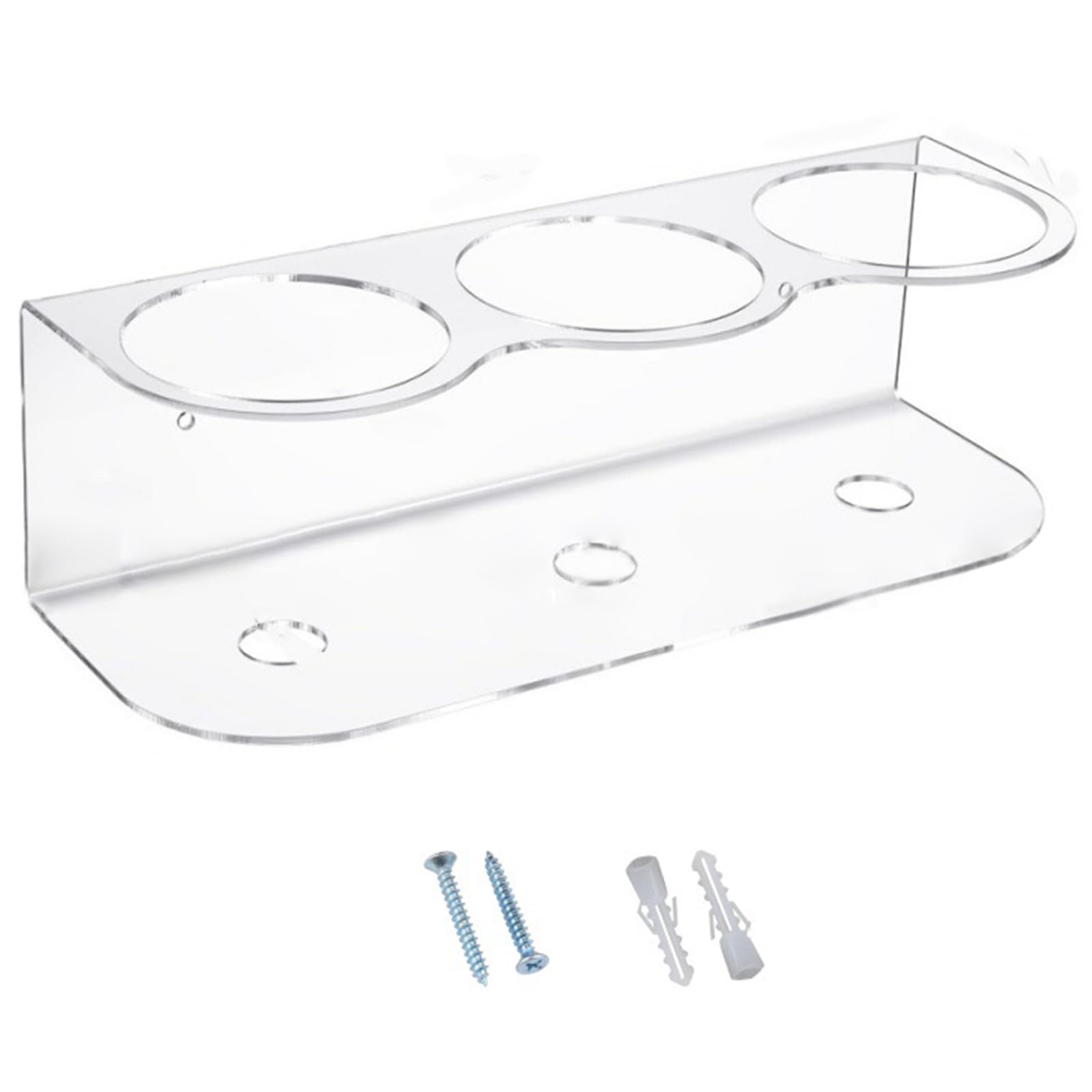 Elnwnnkc Multipurpose Wall Mounted Spray Can Holder Home Accessory Adjustable Acrylic Spray Can Storage Rack for Use Home and Dispenser Stand