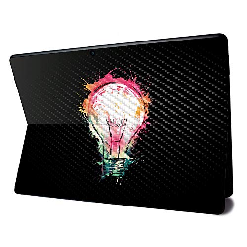Image of MightySkins Carbon Fiber Skin for Microsoft Surface Pro X - idea Splash | Textured Carbon Fiber Finish | Easy to Apply, Remove, and Change Styles | Made in The USA