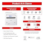 Canon imageCLASS MF287dw - Monochrome, Duplex, Wireless Laser Printer, All-in-One Print, Copy, Scan, Fax, Auto Document Feeder, 1 Year Limited Warranty, 35 PPM, White - Image 3